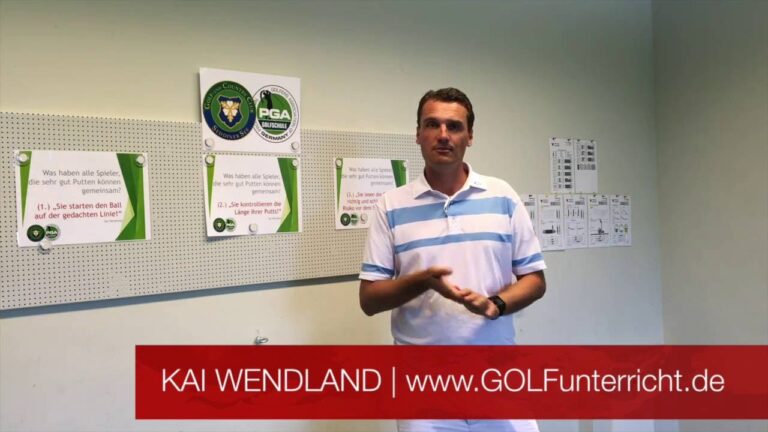 Professionelles Putt-Training mit Golflehrer